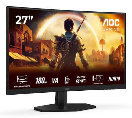 AOC Gaming C27G42E 27", 1920x1080/1ms/300cd/m², HDMI, DisplayPort, Headphone Out AOC