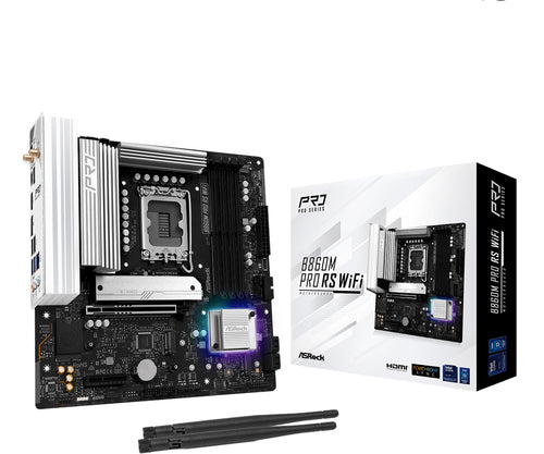 ASRock B860M Pro RS WiFi bundkort - produktbillede 1