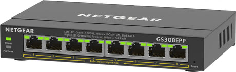 Netgear 8PT GE PLUS SWCH W/ HI-PWR POE+ Netgear International Limited