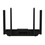 Bagsiden af RT-BE50 med WAN- og LAN-porte
