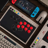 8BitDo Arcade Controller Switch/PC Grå – Controller ved Switch, konsoller medfølger ikke