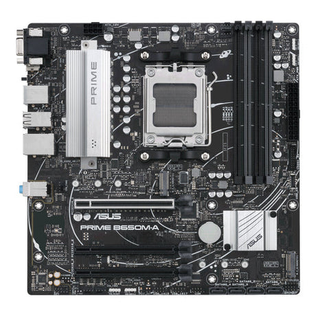 ASUS PRIME B650M-A – micro ATX AM5 bundkort – set ovenfra