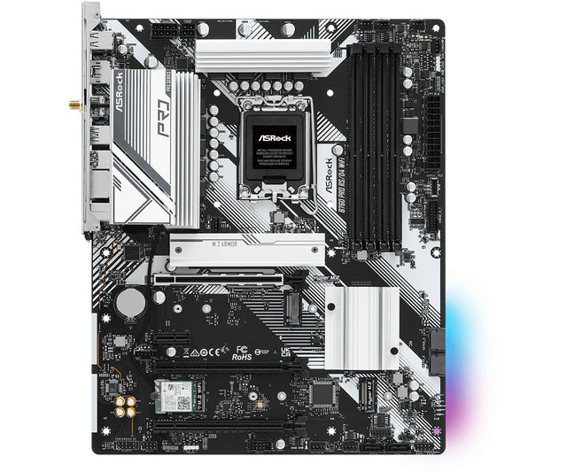 ASRock B760 PRO RS/D4 WIFI - Bundkort - LGA1700 sokkel - USB 3.2 Gen 1 - onboard grafik (CPU påkrævet) ASRock