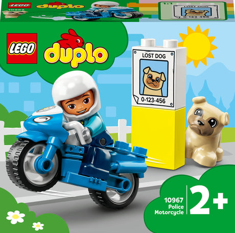 LEGO 10967 DUPLO Police Motorbike Construction Toy (Police Toy for Toddlers Aged 2+, Ideal Motor Skills Toy for Babies, Toy Motorbike) LEGO