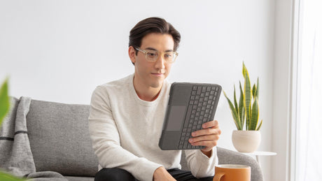 Logitech - Folio Touch for iPad Air (4th generation) - OXFORD GREY - Nordic