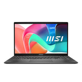 MSI Modern 15 F1MG-1245FRNN – skærm og tastatur set forfra