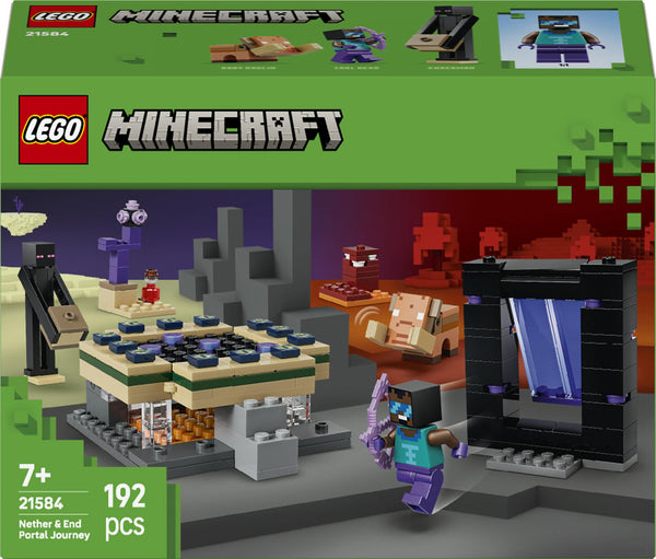 LEGO Minecraft – Rejsen gennem Nether og End-portalen