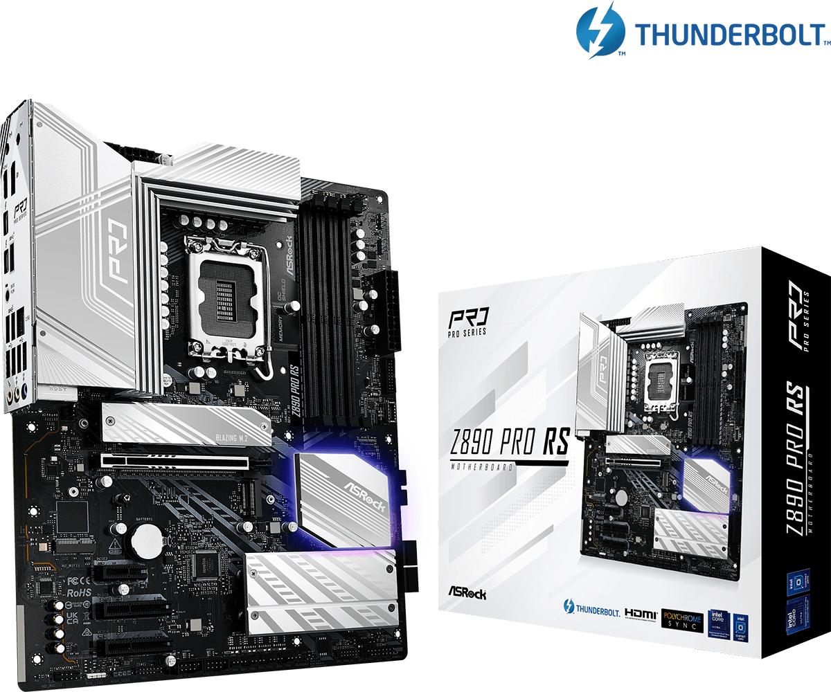 ASRock Z890 Pro RS Motherboard ATX LGA-1851 Intel Z890