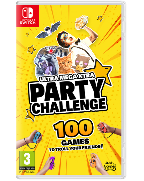 Ultra Mega Xtra Party Challenge – omslag til Nintendo Switch