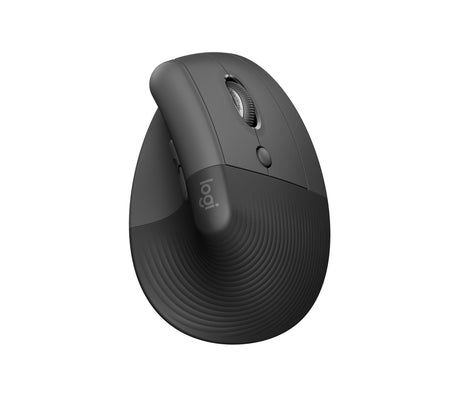 Logitech - Lift Right Vertical Ergonomic Mouse, Graphite/Black