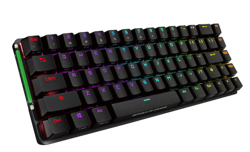 ASUS ROG Falchion – set skråt forfra; layout på billedet er illustrativt