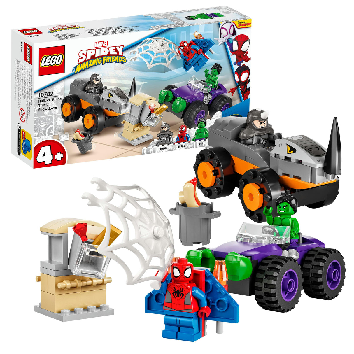 LEGO 4+ Hulks and Rhino's Truck Duel - 10782 LEGO