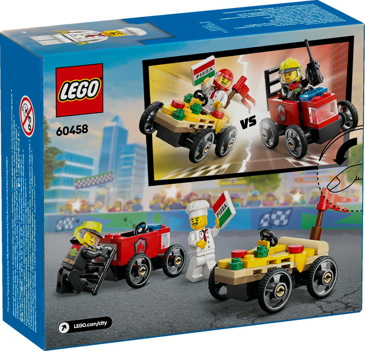 LEGO 60458 City Pizza Delivery Truck vs. Fire Truck LEGO