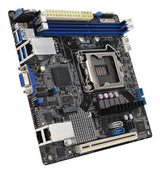 ASUS P12R-I/ASMB10 – Mini ITX LGA1200 serverbundkort – skråt ovenfra