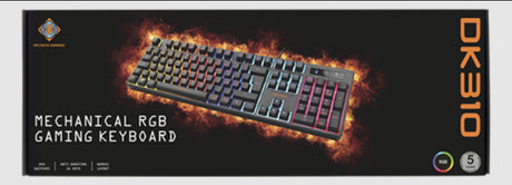 DELTACO GAMING DK310 Tastatur Mekanisk RGB Kabling Deltaco