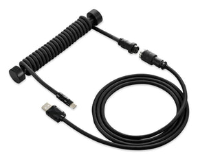 Sort Sharkoon SKILLER SGK50 Aviator kabelsæt med spiral og metalsamling