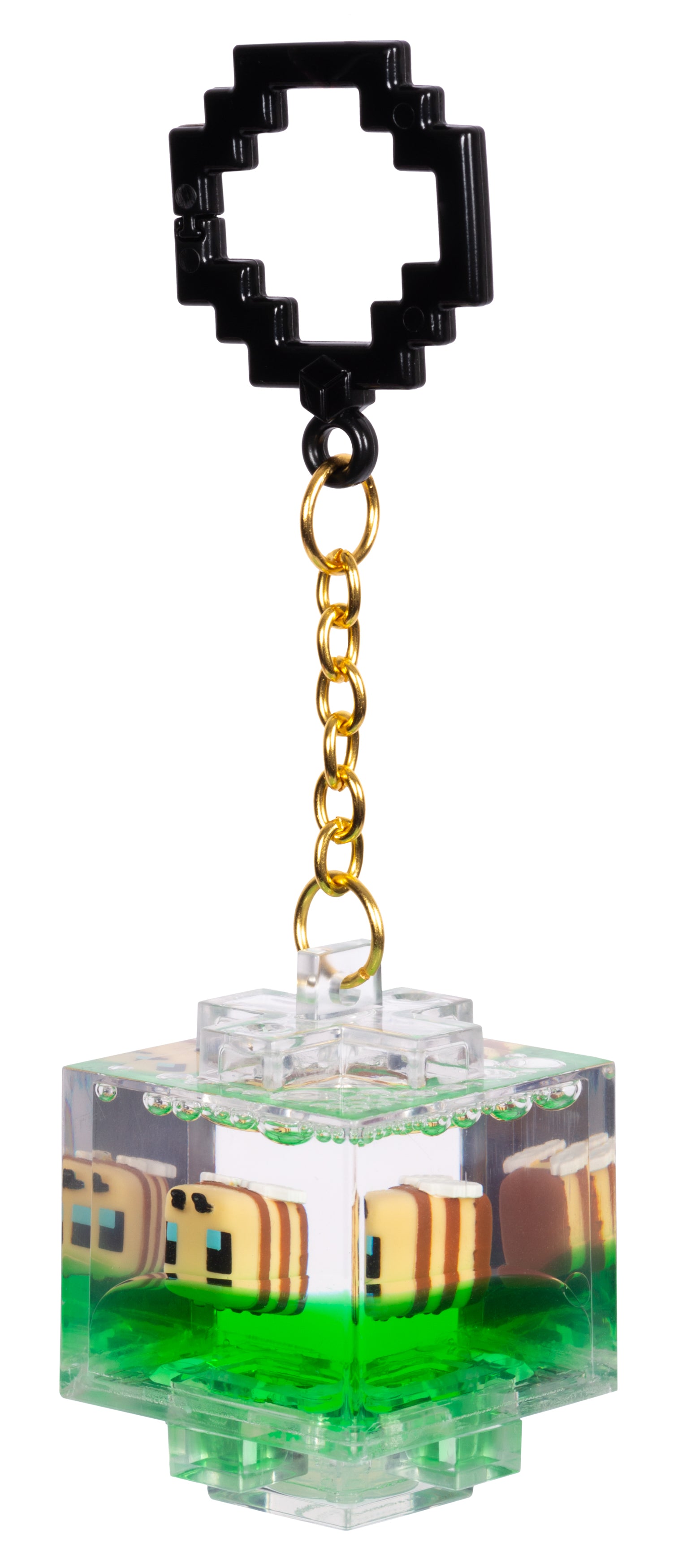 Minecraft Nøglering – Block med Flydende Figur