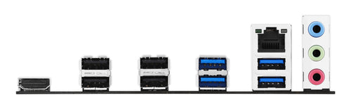 ASUS PRIME B760M-R D4 – bagpanel med HDMI, USB og netværk