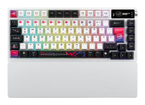 Asus ROG Azoth X – tastatur med tysk DE-layout – Hvid