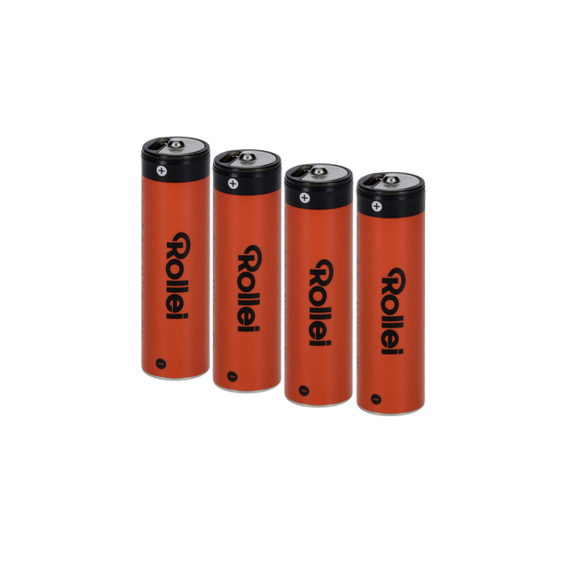 Rollei AA Li-ion-batterier med USB-C – 4 stk. – produktbillede