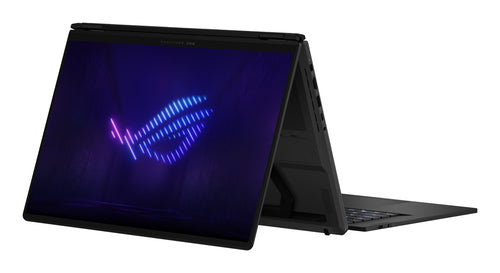ASUS ROG Zephyrus Duo GX651AR-SR042W – set skråt forfra (vinkel 3); tastaturlayout illustrativt