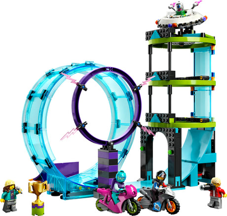 LEGO City Stuntz 60361 – Ultimativ stuntudfordring – bygget stuntbane med motorcykler og minifigurer