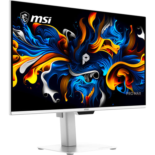 MSI PRO MAX 271UPXW12G – 26,5″ 4K QD-OLED-skærm, hvid