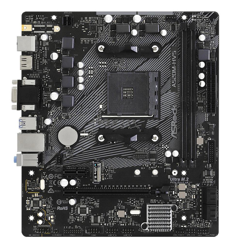 ASROCK A520M-HVS (AM4) (D) Asrock