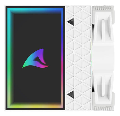 Sharkoon A60 RGB White 260W TDP 6-Heatpipe Dual Tower Dual 120mm PWM FDB ARGB CPU Air Cooler Sharkoon