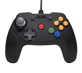 Retro Fighters Brawler64 v2 – kablet N64-controller, sort – produktbillede 1