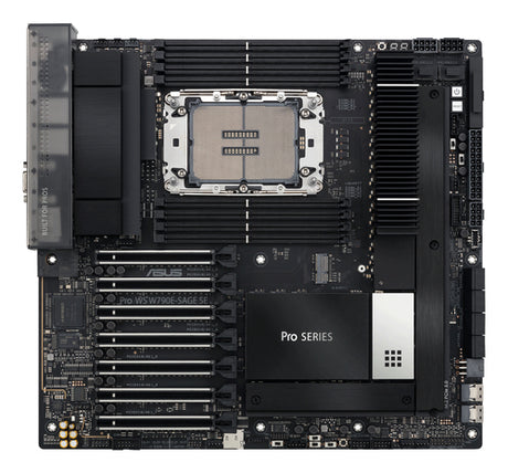 ASUS Pro WS W790E-SAGE SE – bundkort set ovenfra