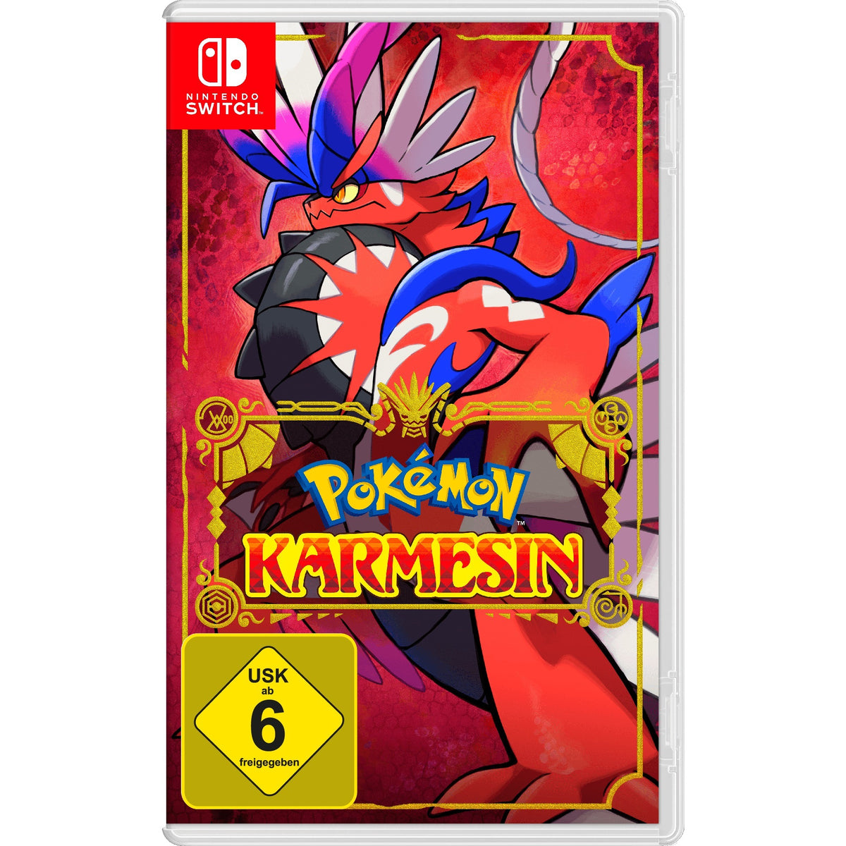 Pokémon Scarlet – fysisk Nintendo Switch-udgave med tysk omslag