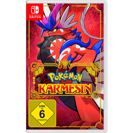 Pokémon Scarlet – fysisk Nintendo Switch-udgave med tysk omslag