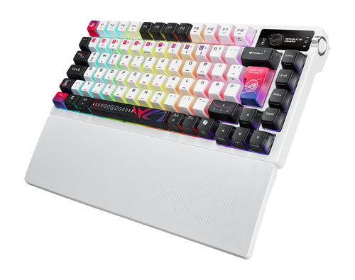 Asus ROG Azoth X – tastatur med tysk DE-layout – Hvid
