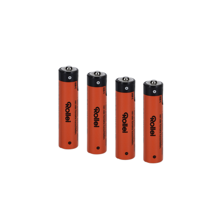 Rollei AAA Li-ion-batterier med USB-C – 4 stk. – produktbillede
