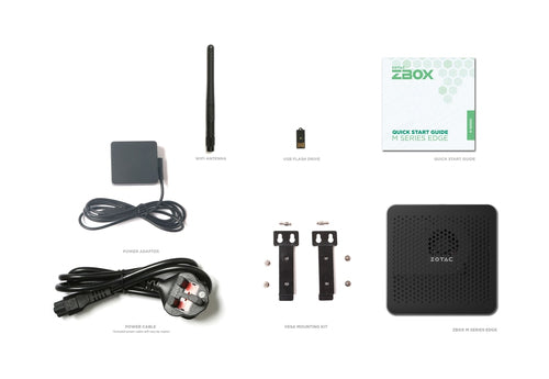 Zotac ZBOX MI648 – kit og tilbehør