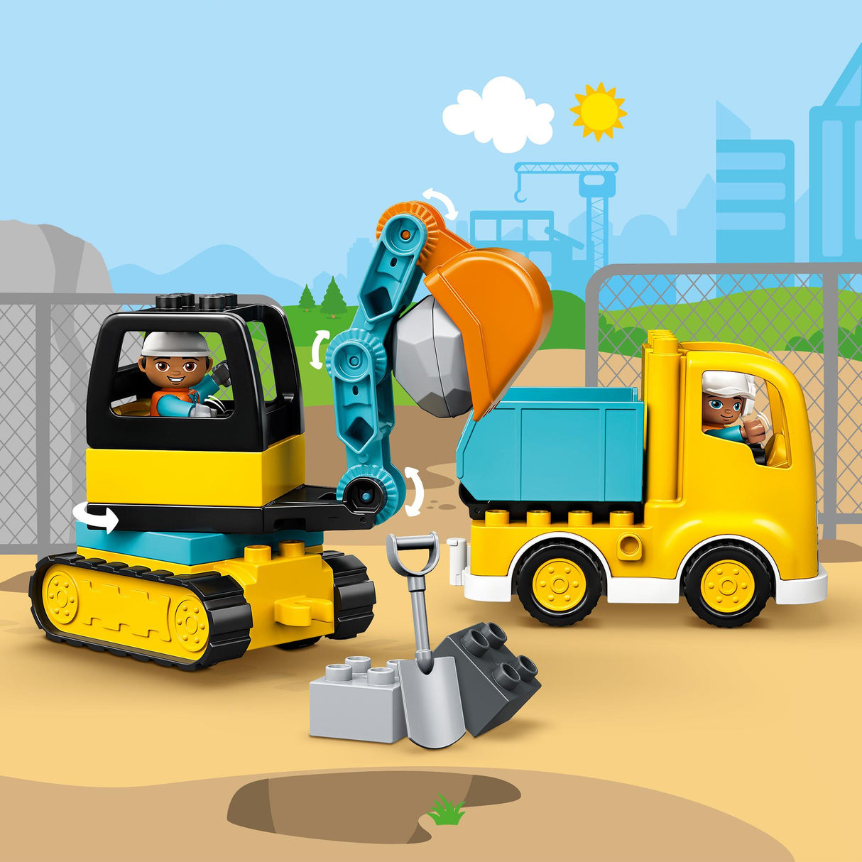 LEGO DUPLO excavators and trucks - 10931 LEGO