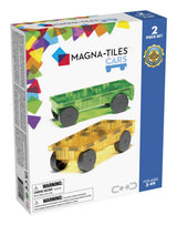 MAGNA-TILES - Cars 2 Piece Expansion Set: Green & Yellow (90216) Magna Tiles