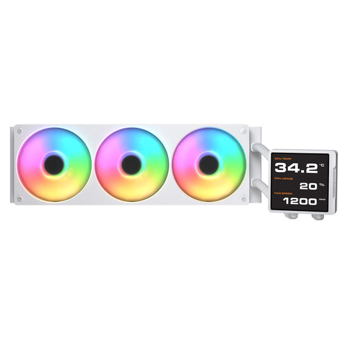 COUGAR CPU-vandkøler Poseidon Vistek Pro 360,ARGB,hvid