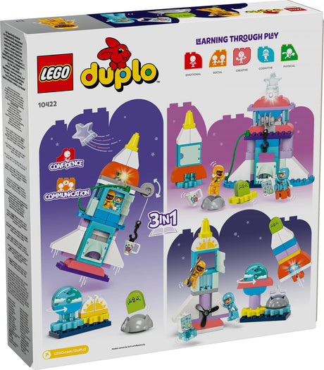 LEGO 10422 DUPLO 3-in-1 space shuttle for many adventures LEGO