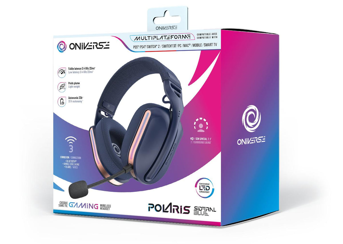 ONIVERSE WIRELESS GAMING HEADSET POLARIS - SIDERAL BLUE Oniverse