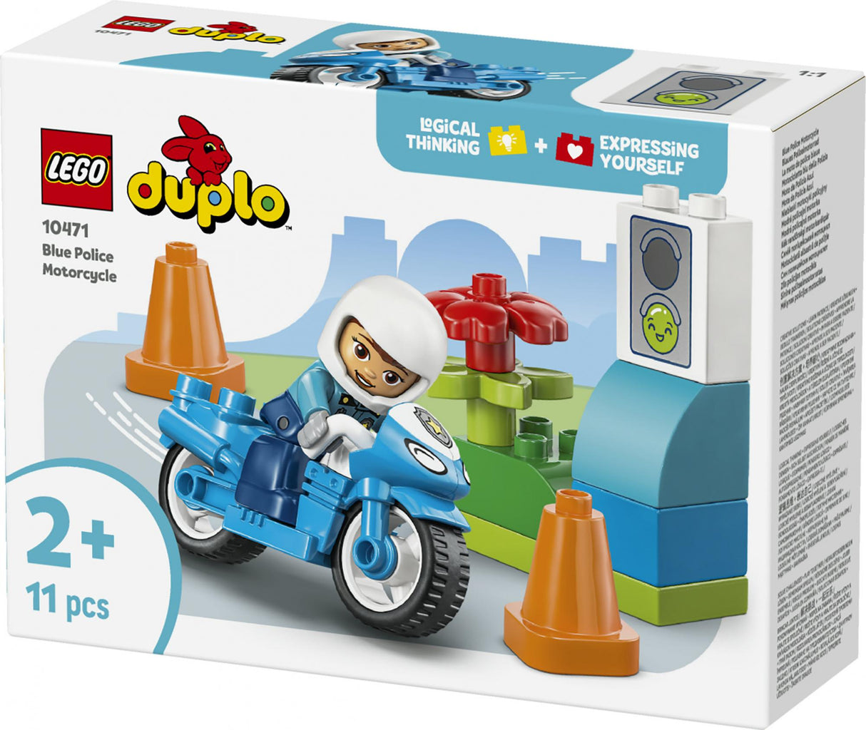 LEGO - DUPLO Town - Blue Police Motorcycle (10471) LEGO