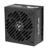ASUS TUF Gaming 750W Gold EVO – oprejst strømforsyning med blæsergitter og kabelstik