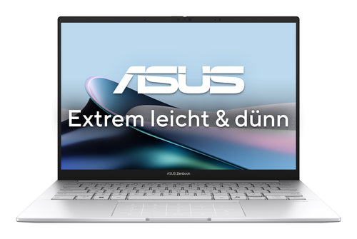 ASUS Zenbook 14 OLED UX3405CA-QD738W – set forfra; tastaturlayout illustrativt