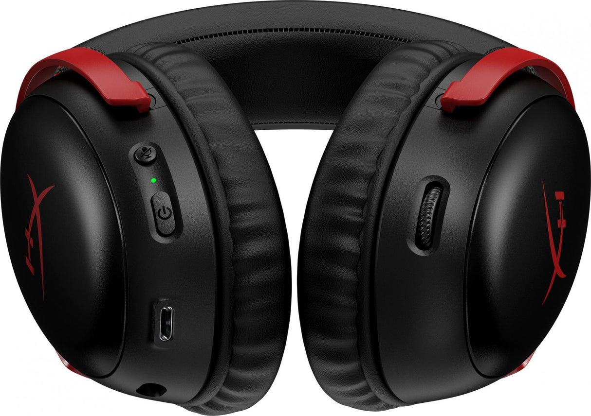 HyperX Cloud III Trådløs Headset Sort Rød Hewlett-Packard