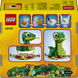 LEGO Iconic 40707 – Slangens år – æskens bagside med modeldetaljer