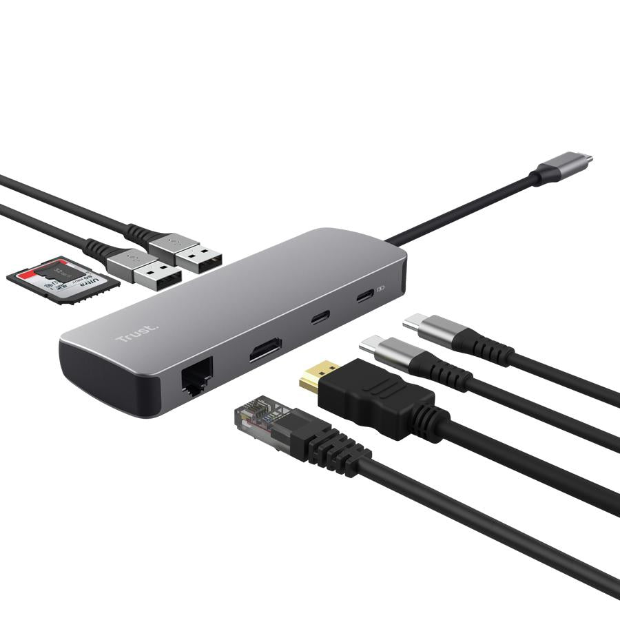 TRUST DALYX 8-IN-1 MULTIPORT ADAPTER TRUST