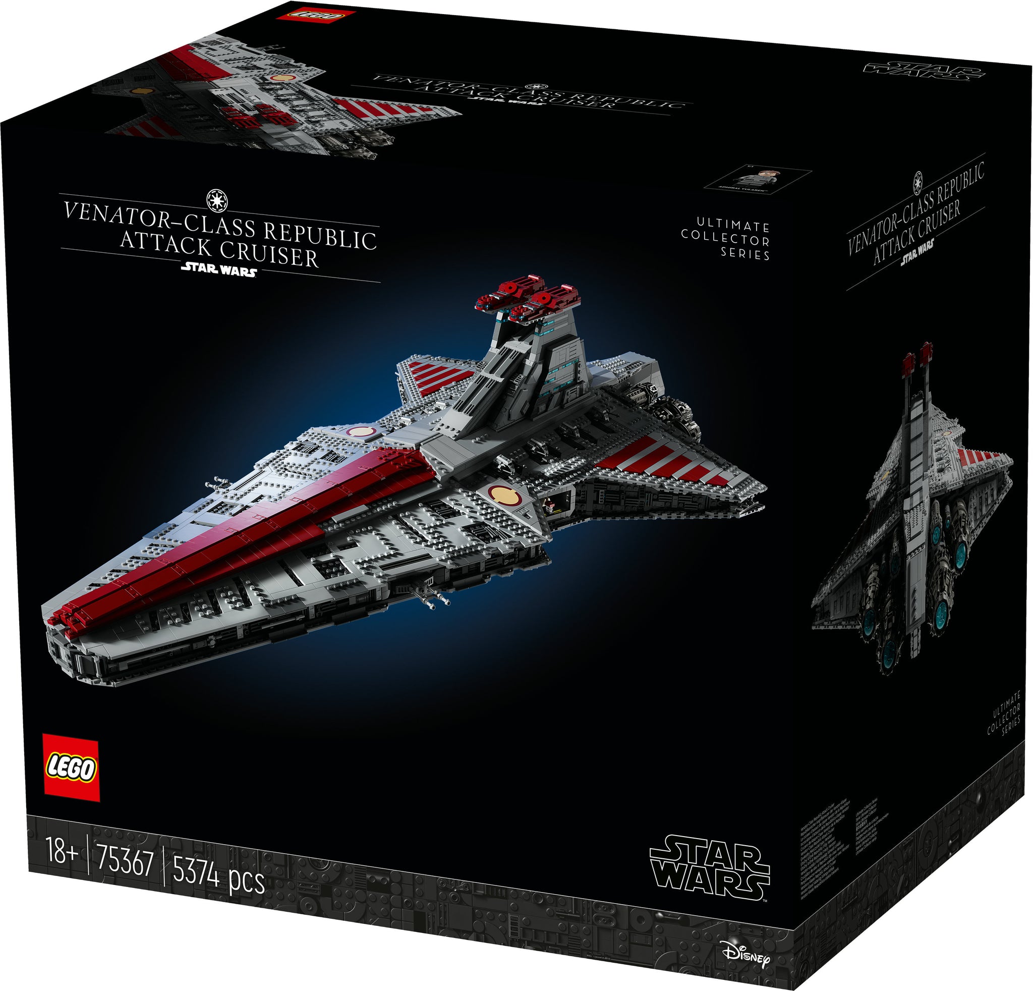 LEGO 75367 Star Wars Republic Venator Class Attack Cruiser Construction Toy LEGO