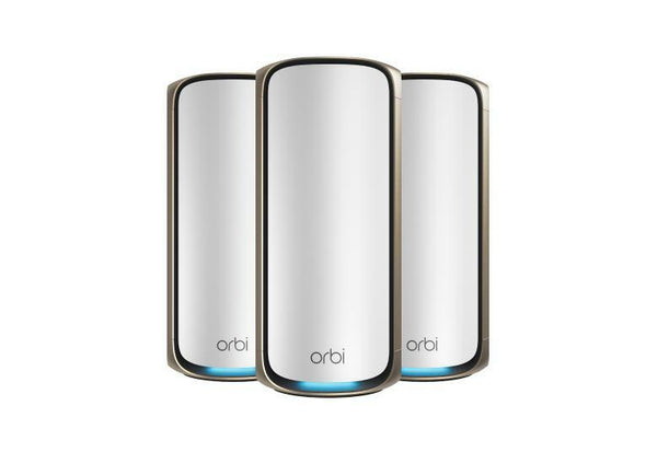 NETGEAR Orbi RBE973S – Wi-Fi 7-mesh, 3-pak, hvid