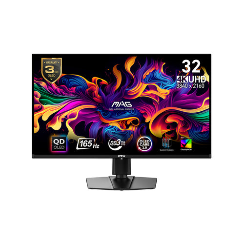 MSI MAG 321UPDE QD-OLED – skærm – Sort